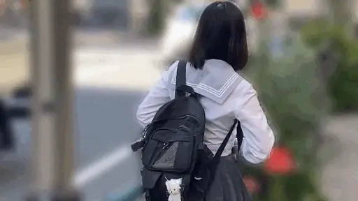 待ち合わせコスの初対面【maj032:うらら】花音うららのエロGIF[素人マニア]