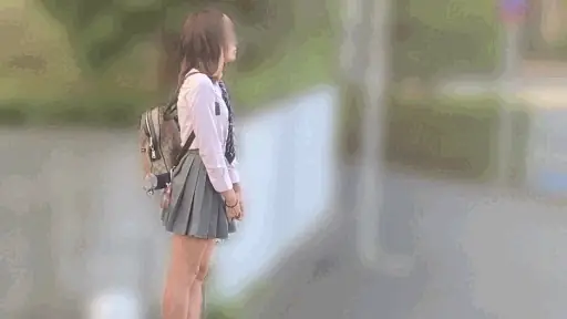 待ち合わせコスOPの夜【maj030:ひな】葉月ひなのエロGIF[素人マニア]