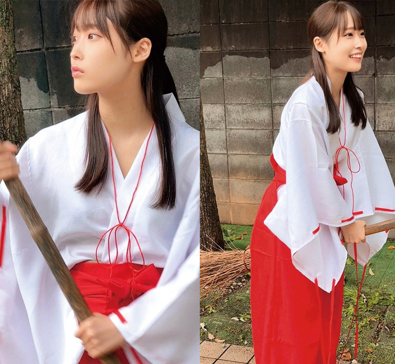 巫女姿の神前情事【oremo360:笠○大○Mちゃん】天然美月のエロい画像2[ヌケる無料エロ動画【FANZA素人】]