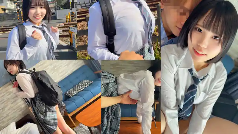リュックに引っかかったスカート【smuk328:ゆら】すずめゆらのエロい画像1[ヌケる無料エロ動画【FANZA素人】
